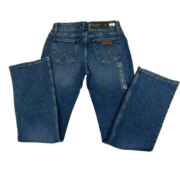 Wrangler Jeans Women's Size 7x34 Retro Bootcut Dark Wash Denim - Picture 4 of 14